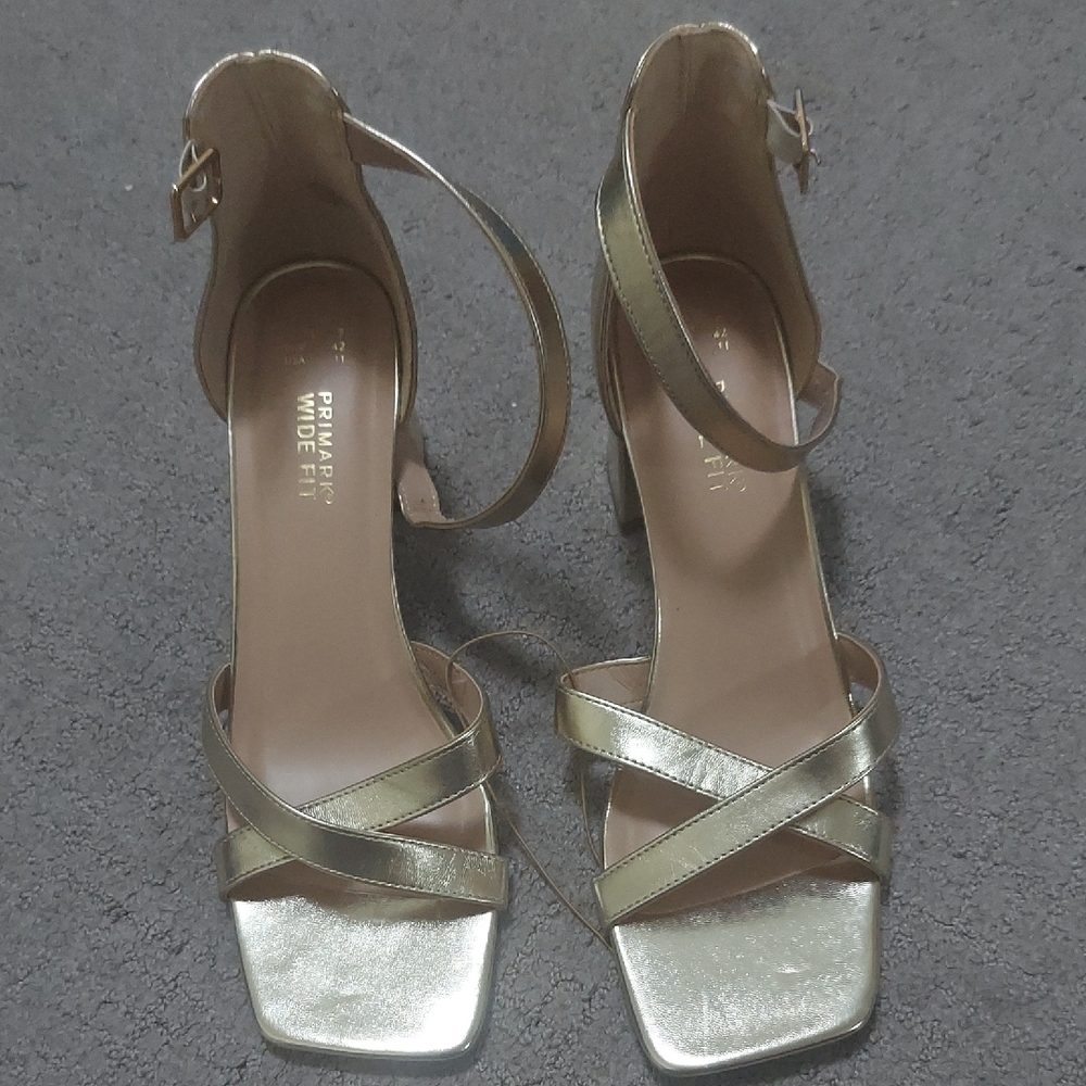 Primark Gold Strappy Heels